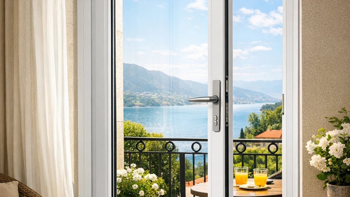 باب بلكونة الوميتال درفة واحدة - تصنيع وتركيب