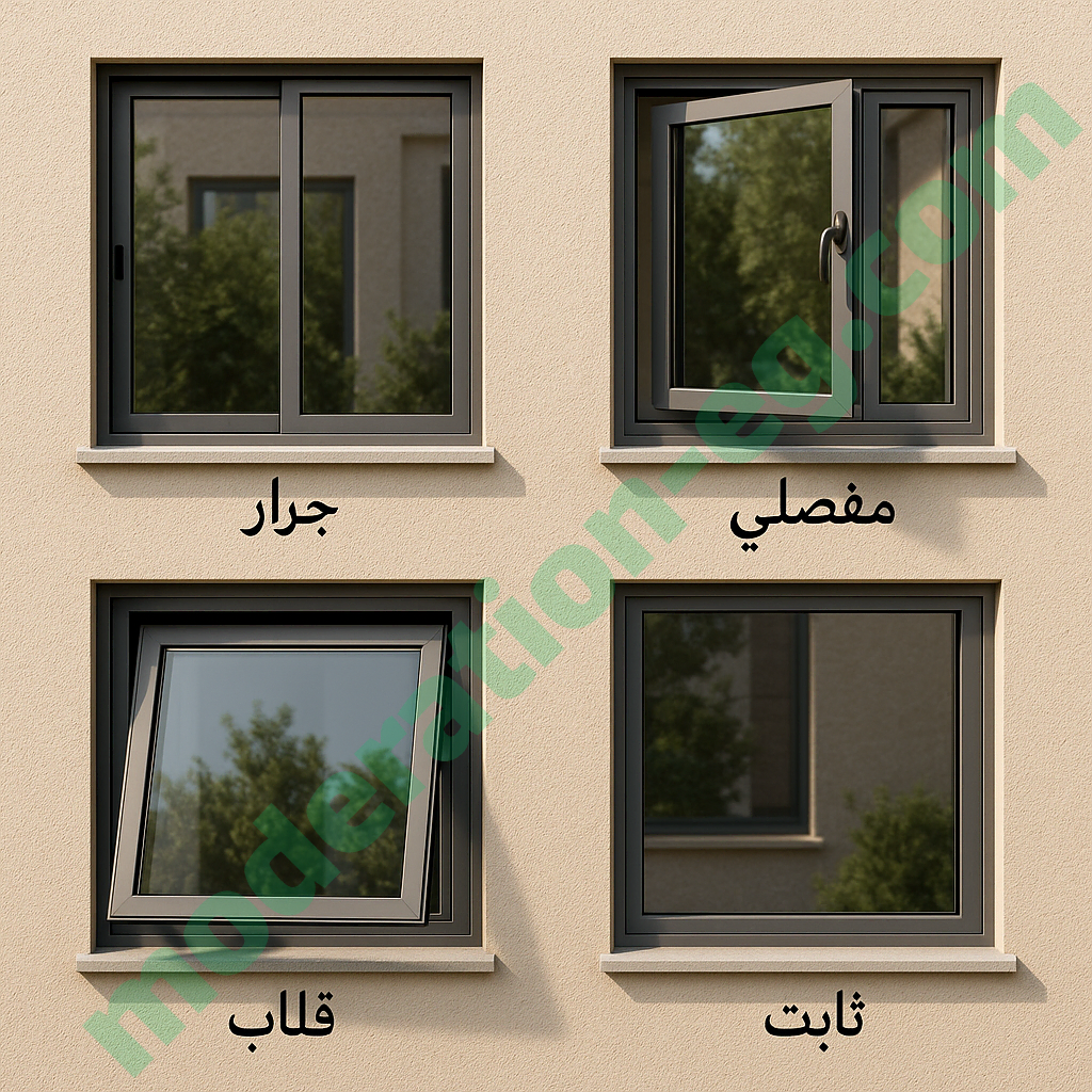 اشكال شبابيك الوميتال